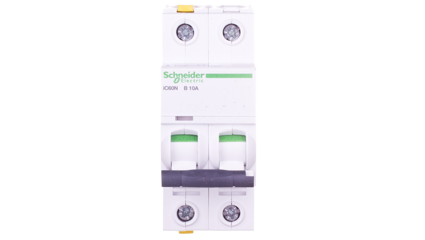 Wyłącznik nadprądowy 2P B 10A 6kA AC iC60N-B10-2 A9F03210