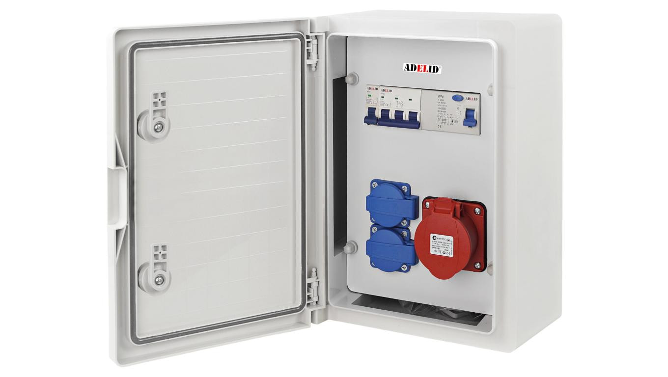 RSZ ROZDZIELNIA ELEKTRYCZNA ROZDZIELNICA BUDOWLANA SKRZYNKA ABS 32A 2X230V RSZ8-102FC101