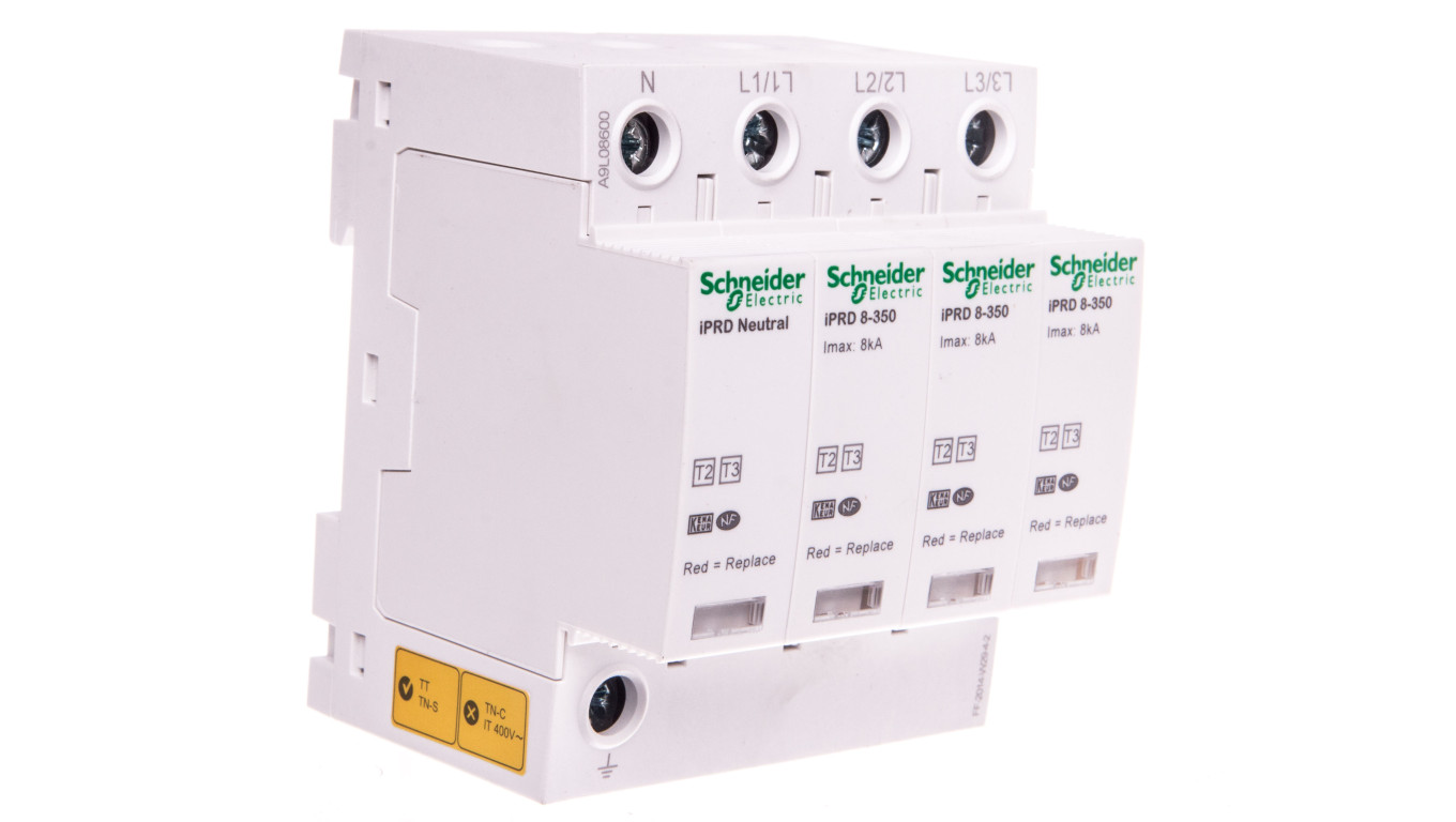 Ogranicznik przepięć Typ T3 4P 8kA 1,1kV 350V iPRD A9L08600