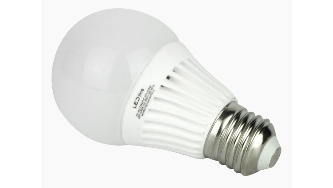 LED line PRIME żarówka LED E27 10W 2700K ciepła 1400lm 140lm/w CERAMICZNA A60 5 lat gwar.