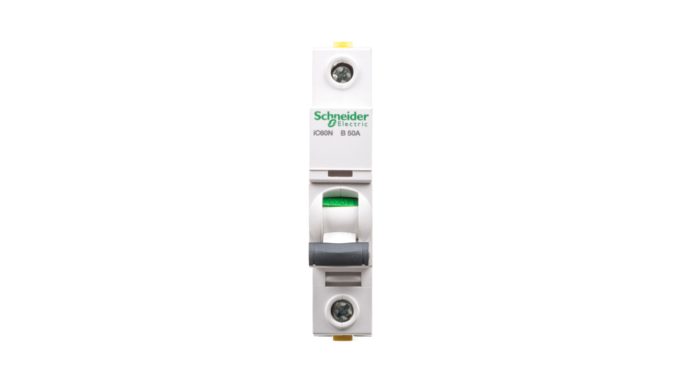 Wyłącznik nadprądowy 1P B 50A 6kA AC iC60N-B50 A9F03150