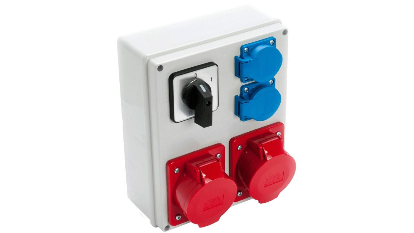VIPLAST Rozdzielnica Gniazdo 32/5 + 16/5 + 2x250V + I-0
