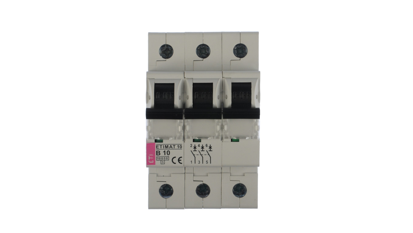 Wyłącznik nadprądowy 3P B 10A 10kA AC ETIMAT10 002125714