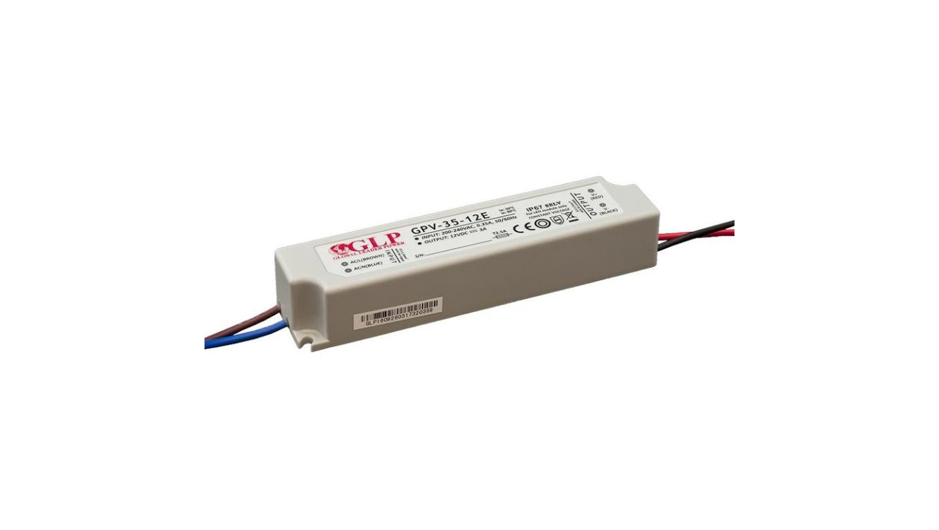 Zasilacz led GPV 35W 12V DC ip67 gpv-35-12E led glp