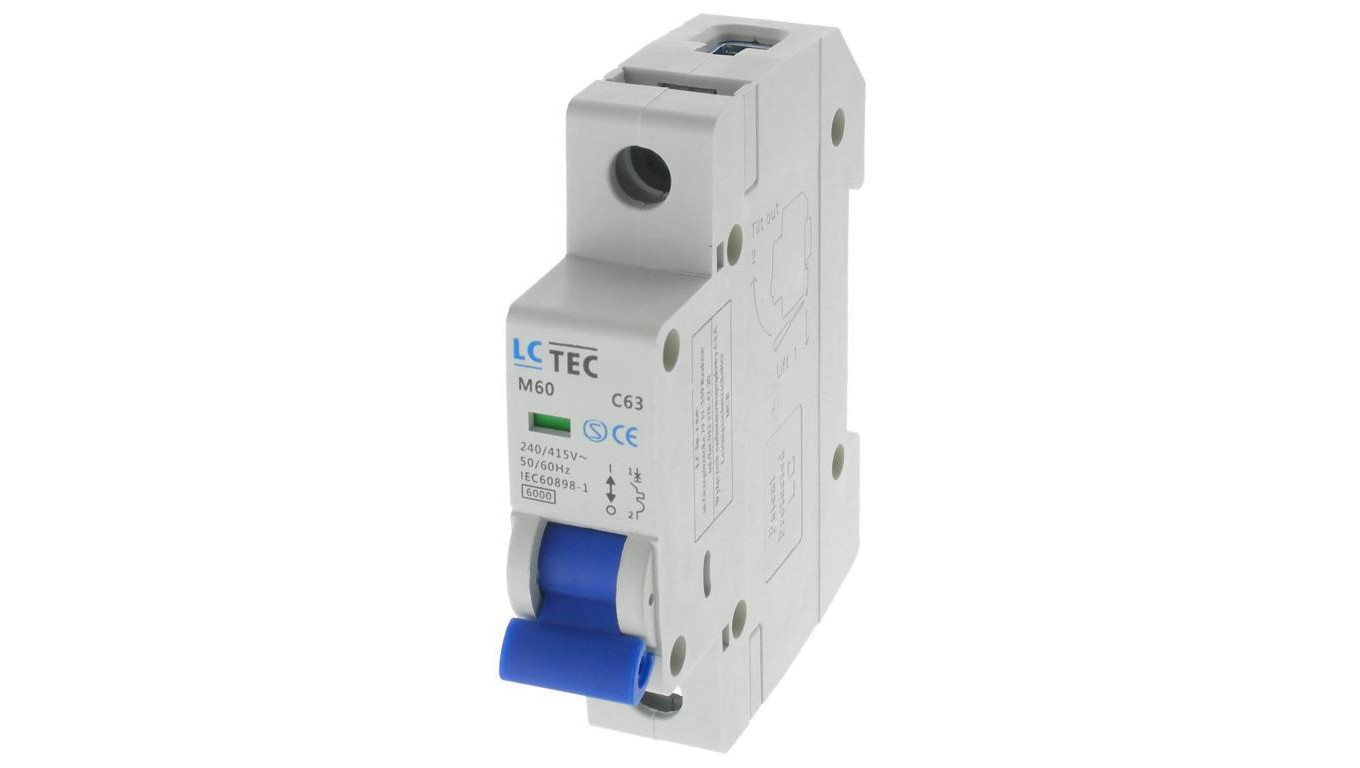 Wyłącznik nadprądowy M60 1P 1M 1F C 63A 6kA