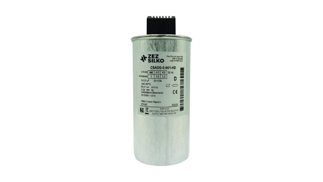 Kondensator 1kvar 440V Cn=3x5,48µF In=3x1,31A