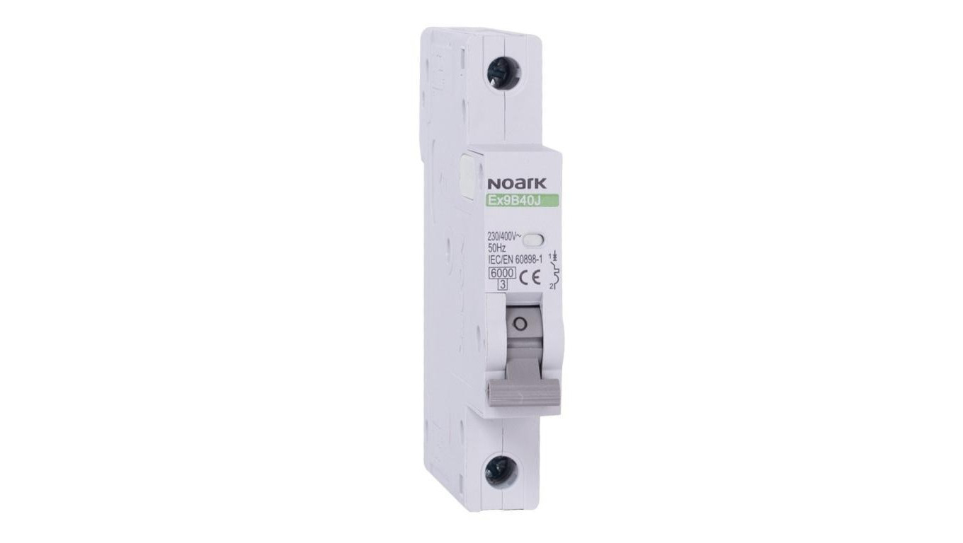 Wyłącznik nadprądowy S bezpiecznik 1-fazowy B32 (B 32A) 1-biegunowy 1P (230/400V AC) 0,75 modułu SLIM NOARK