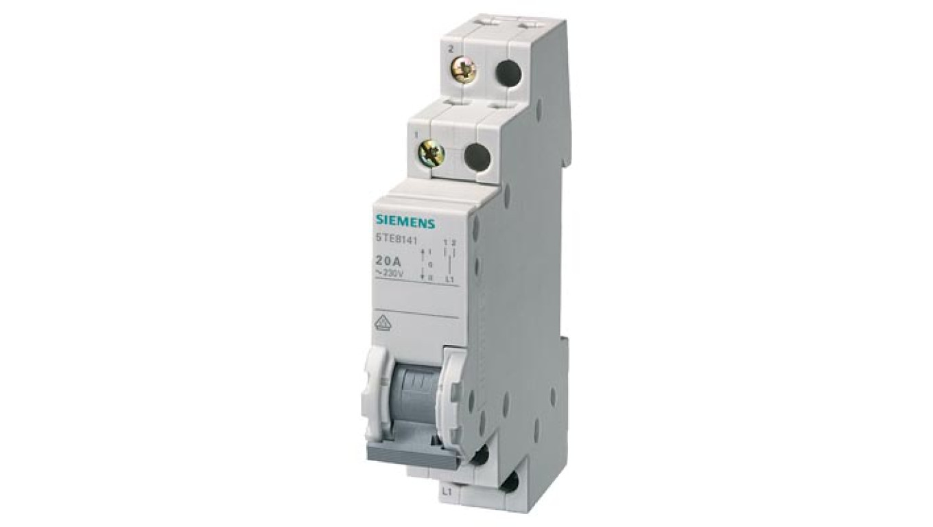 Przełącznik modułowy kontrolny 3-pozycyjny (I-0-II) 400V AC 20A 2CO 5TE8142