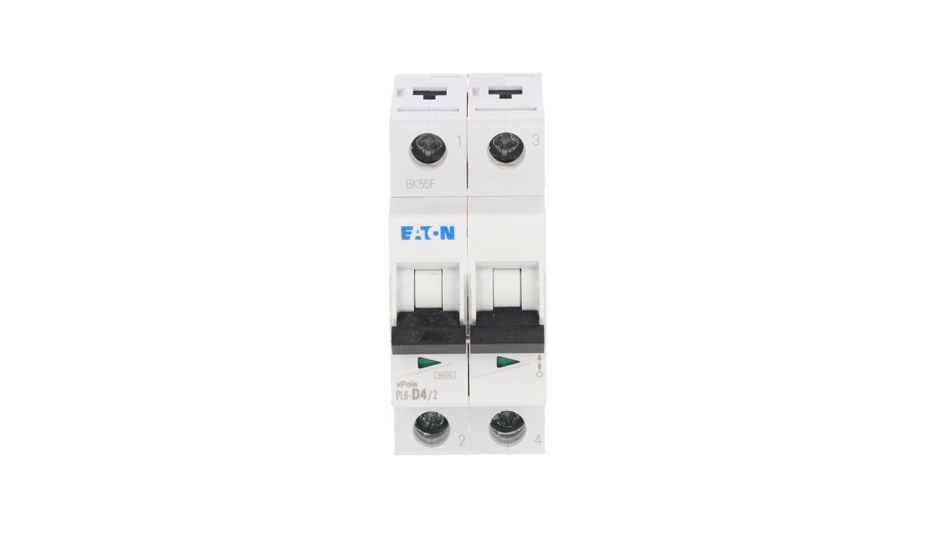 Wyłącznik nadprądowy 2P D 4A 6kA AC PL6-D4/2 286575