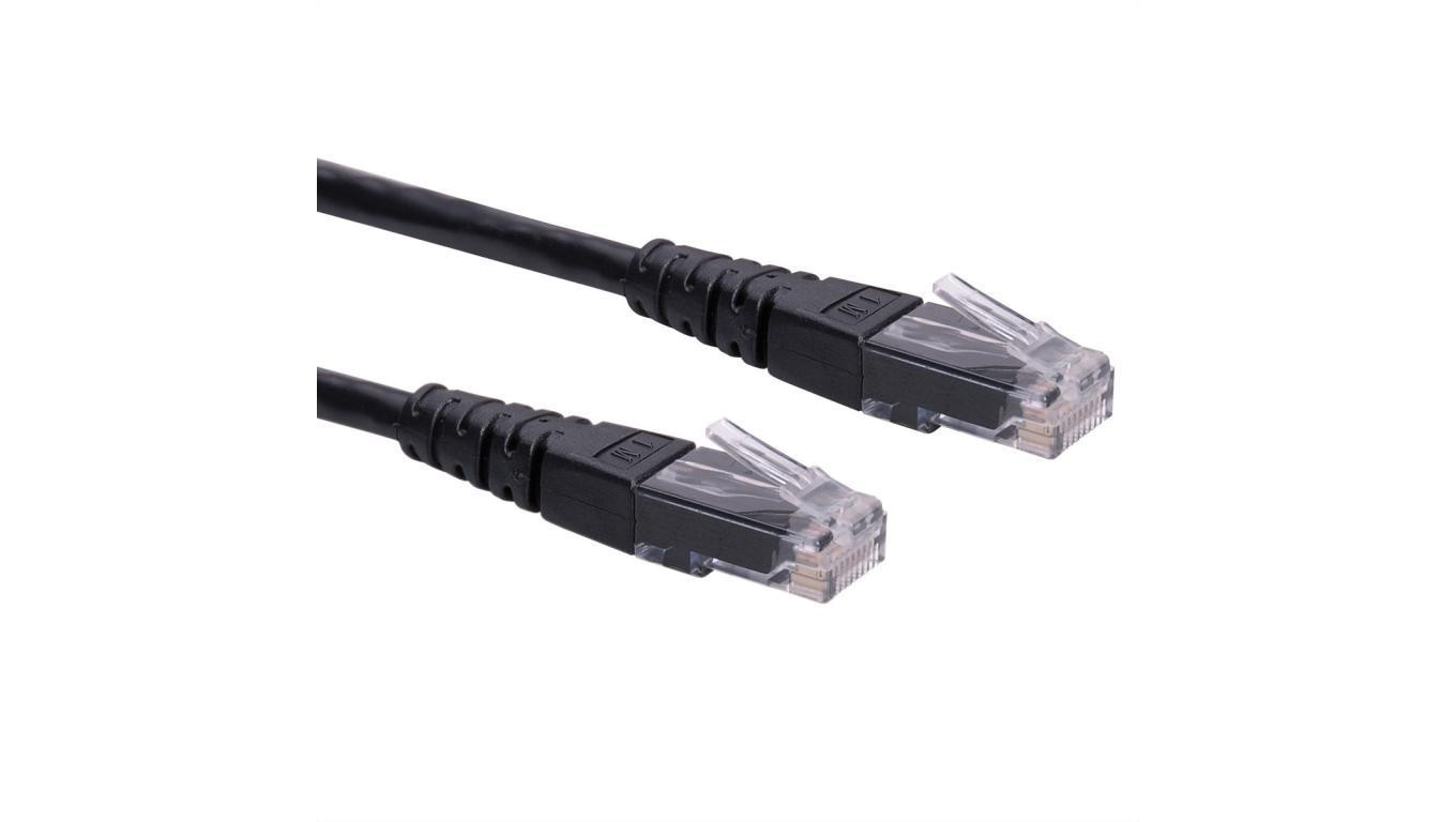 ROLINE Kabel krosowy Cat.6 UTP (klasa E), czarny, 0,3 m