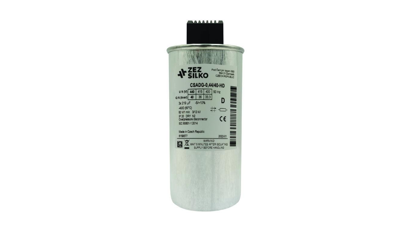 Kondensator 40kvar 440V Cn=3x219,22µF In=3x52,55A