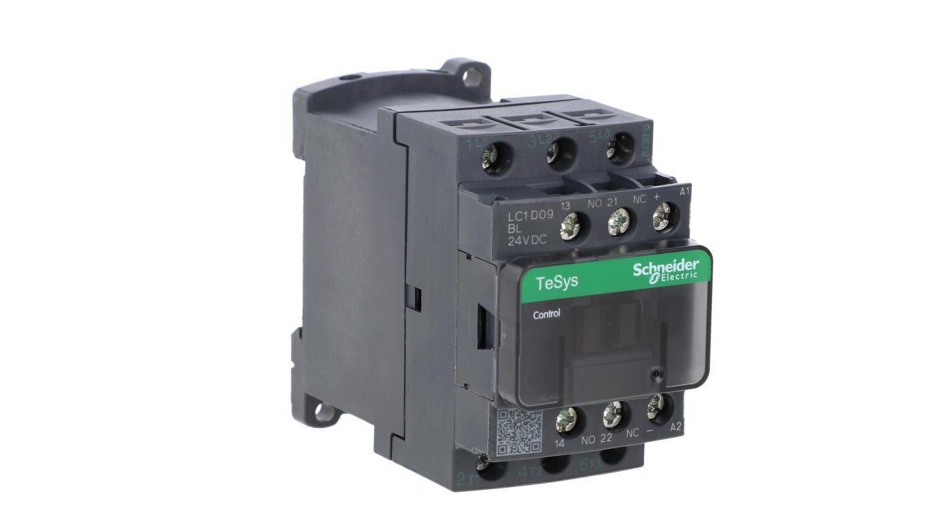 TeSys Deca Stycznik mocy 9A 3P 24V DC 1Z 1R LC1D09BL