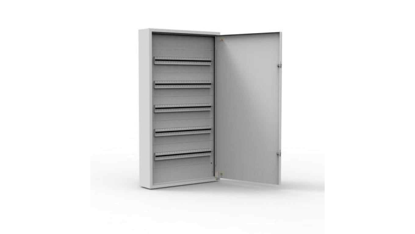 Rozdzielnica natynkowa metalowa 120 modułowa 5x24 544x986x130 RAL9003 IP30 MN120/5/24