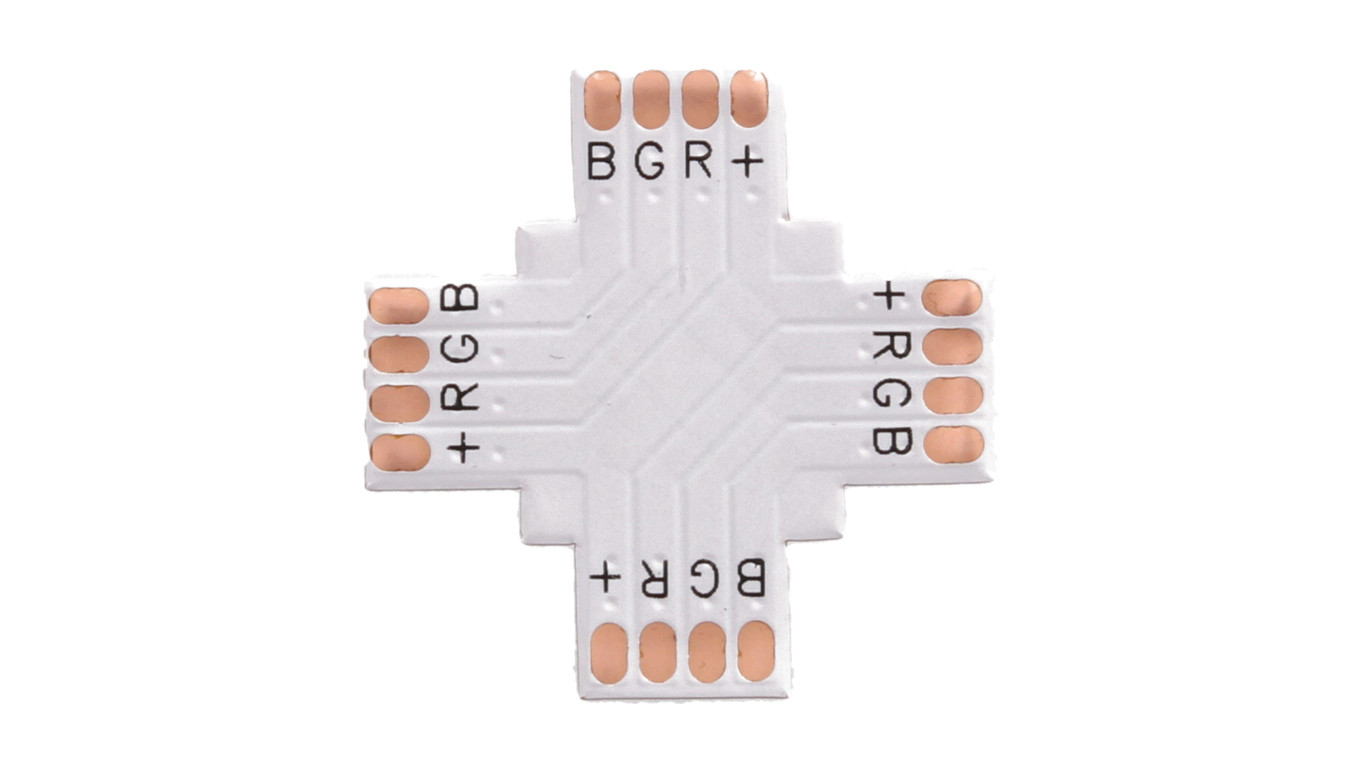 Złączka do taśmy led rgb 10mm PCB X