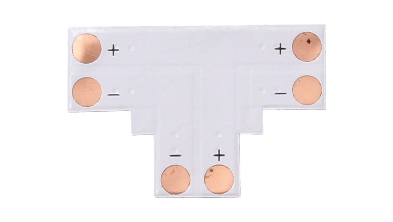 Złączka do taśmy led mono 8mm PCB T