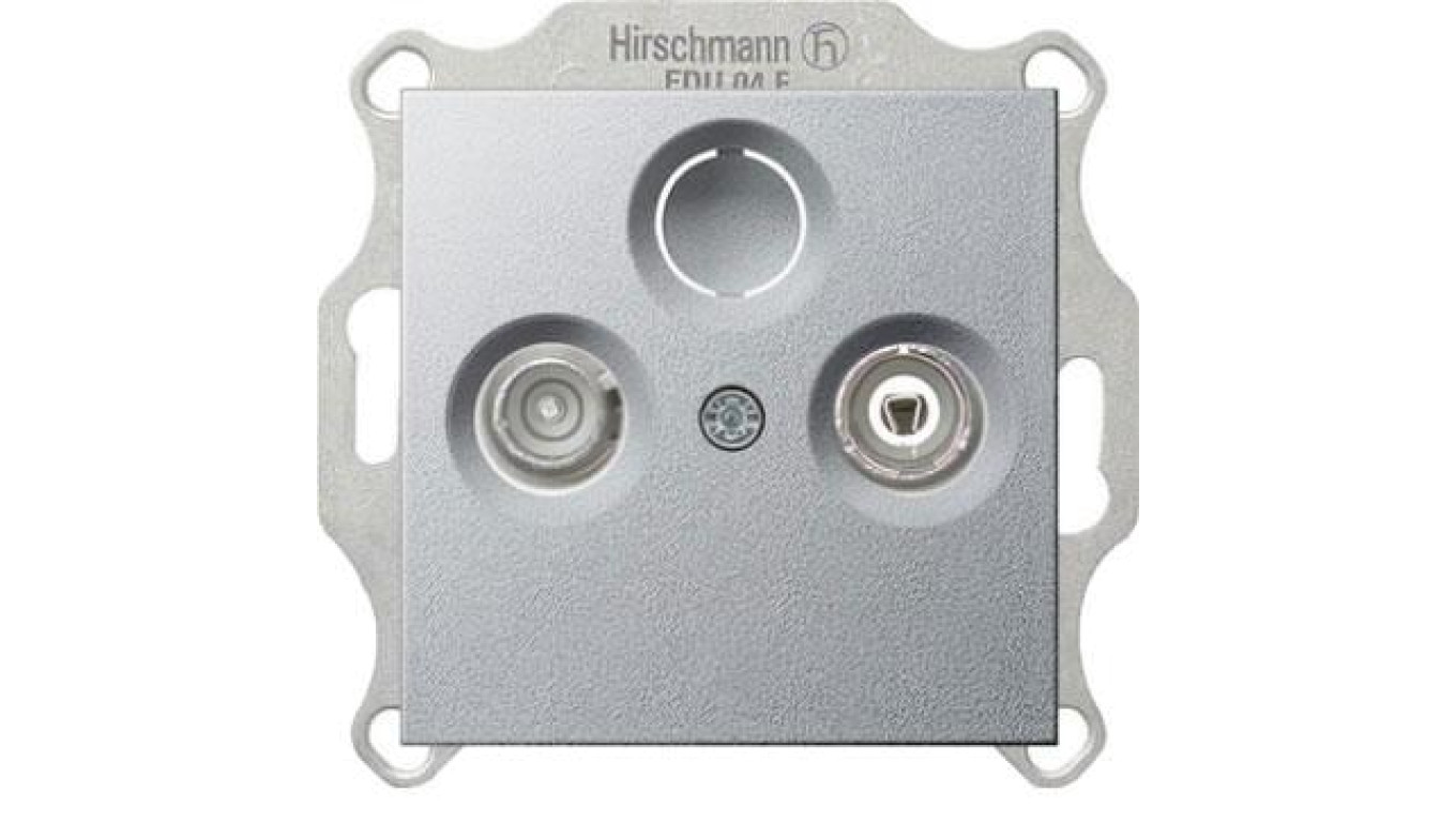 Gniazdo RTV końcowe Gira System 55 aluminium