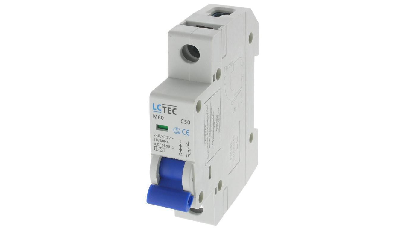 Wyłącznik nadprądowy M60 1P 1M 1F C 50A 6kA