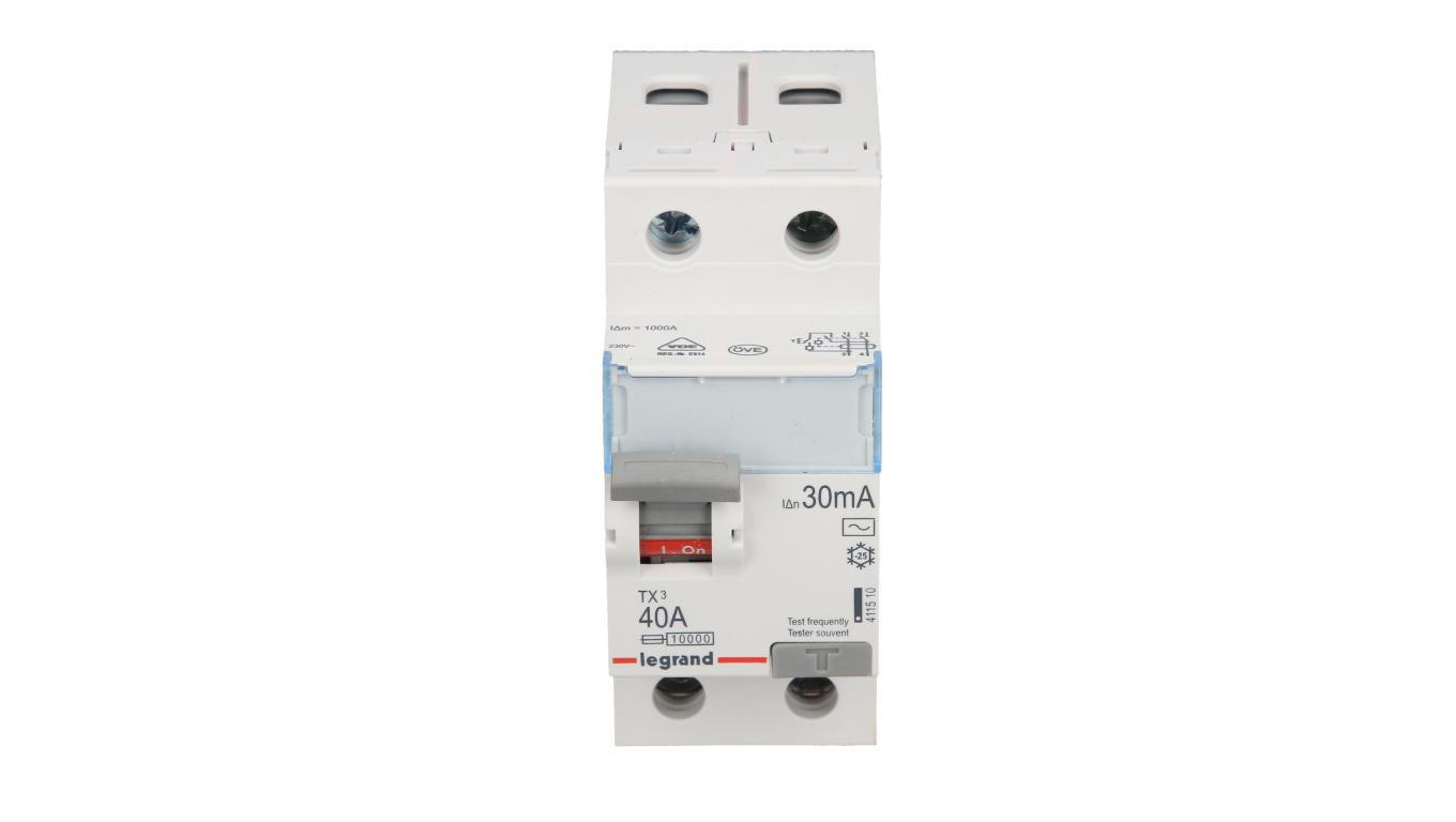 Wyłącznik różnicowoprądowy 2P 40A 0,03A typ AC P302 TX3 411510