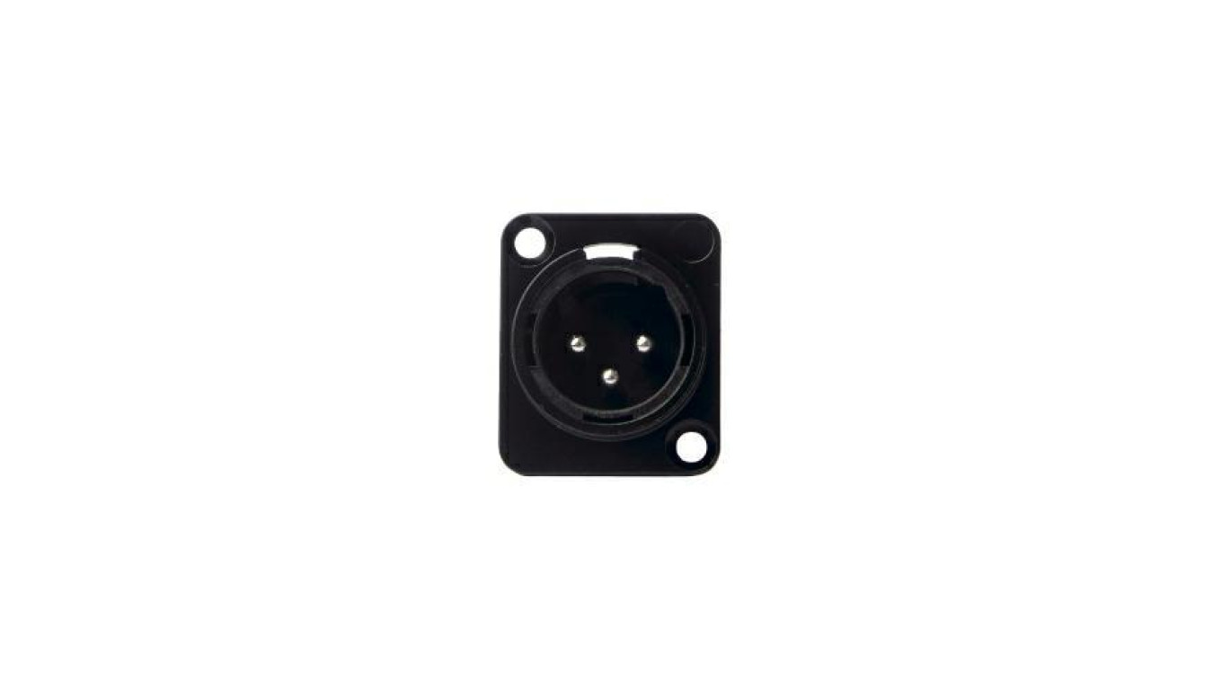 Gniazdo panelowe XLR P3M 3pin męskie LIN000010 /5szt./