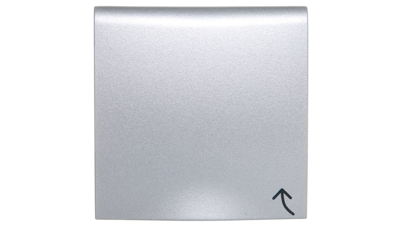 B.Kwadrat/B.7 Płytka czołowa gniazda z/u z pokrywą aluminium 3965898994
