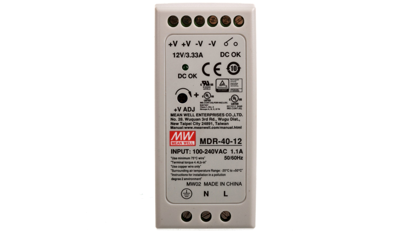 Zasilacz impulsowy 85-264V AC/ 3,33 12V DC 40W MDR-40-12