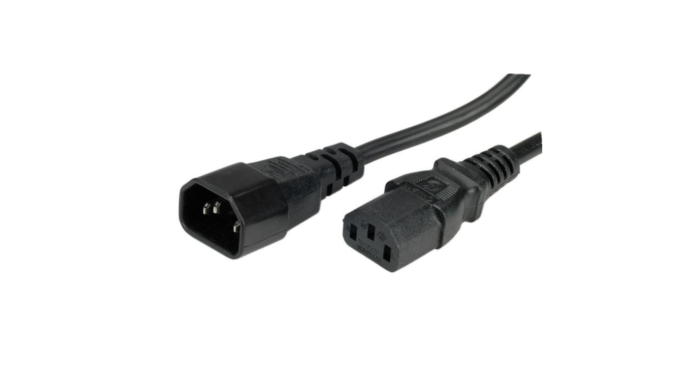 BACHMANN Kabel zasilający C13-C14, czarny, 0,5 m