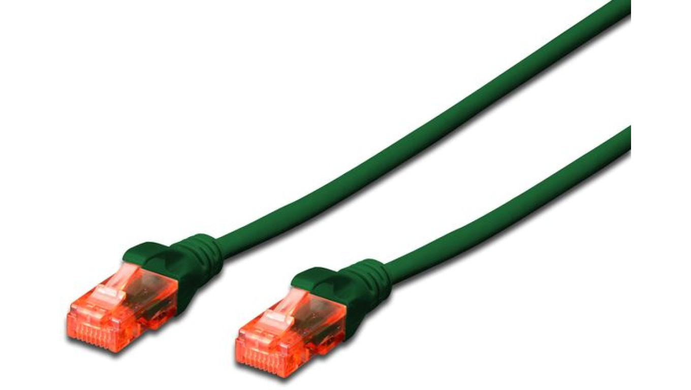 Kabel krosowy (Patch Cord) U/UTP kat. 6 zielony 5m DK-1612-050/G