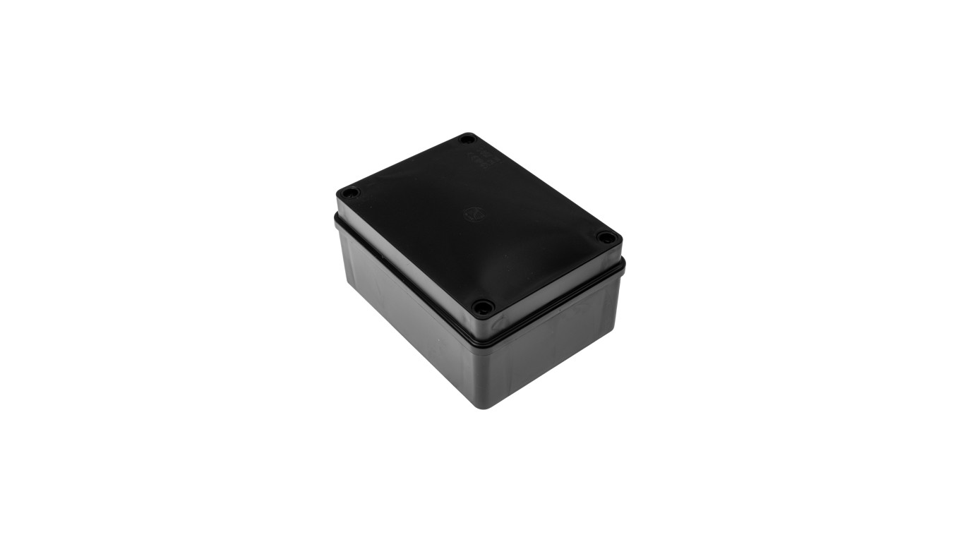 Puszka instalacyjna hermetyczna S-BOX 150x110x70, bez dławików, bezhalogenowa, IP65, czarna S-BOX 316C
