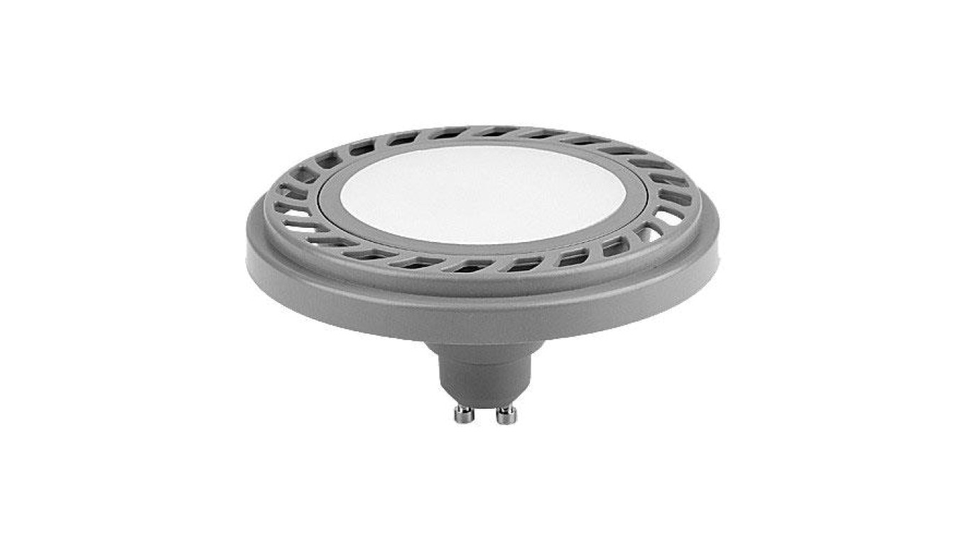 Żarówka ES111 gu10 15 led 8,9W S/NW 120s neutralna biała AR111 szara obudowa