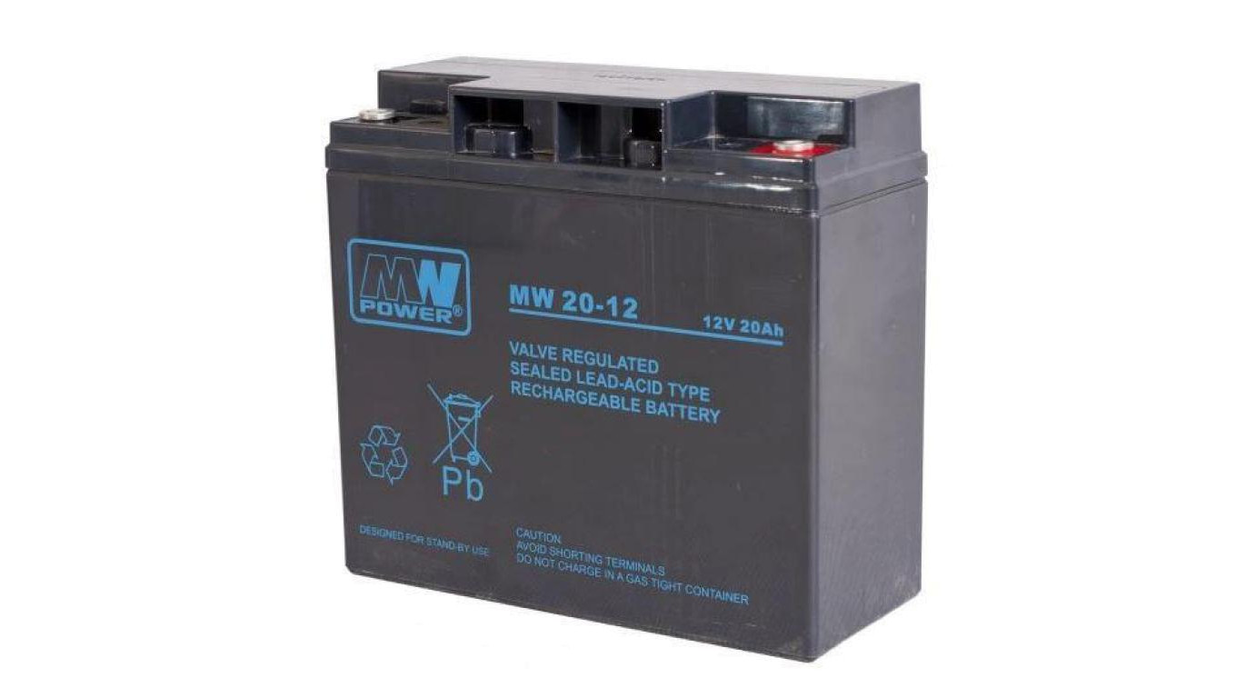 MW 20-12 akumulator AGM 12V 20Ah do UPS żywotność 6-9lat MW Power