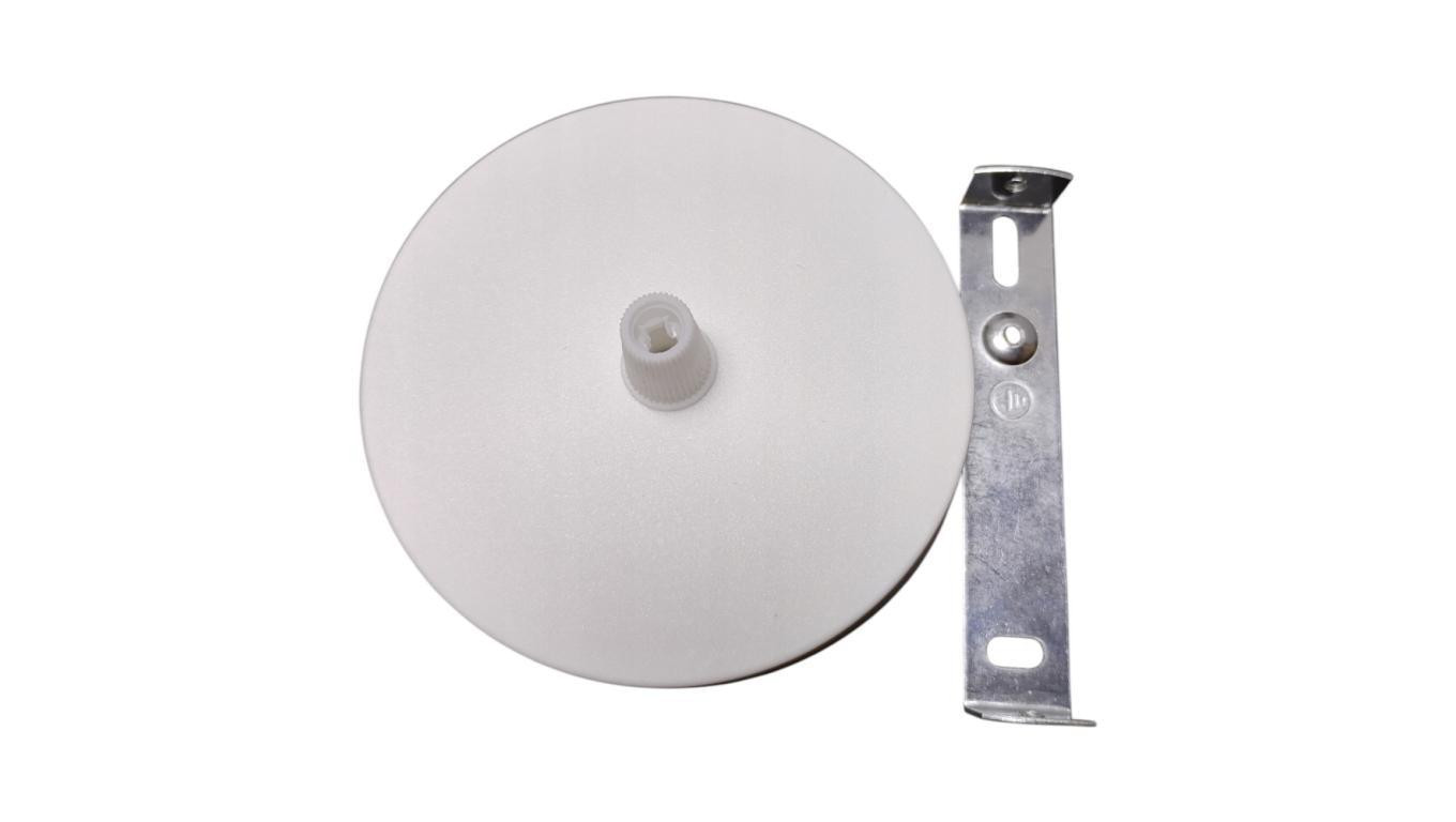 Maskownica sufitowa podsufitka 1x otwór 10mm z tworzywa biała fi:100mm ALKRI