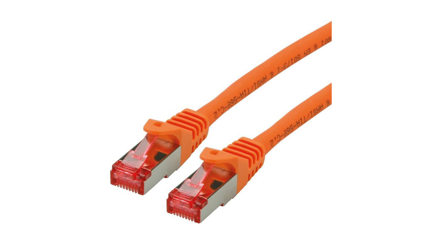 ROLINE patchkabel Cat.6 S/FTP (PiMF), componentniveau, LSOH, oranje, 1,5 m