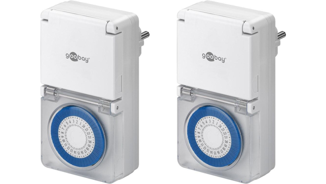 Zestaw 2 sztuk, zegar analogowy IP44