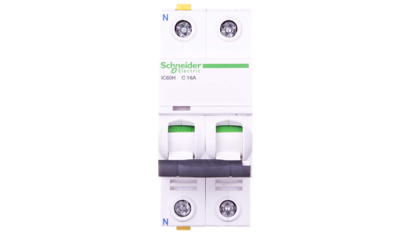 Wyłącznik nadprądowy 1P+N C 16A 10kA AC iC60H-C16-1N A9F07616