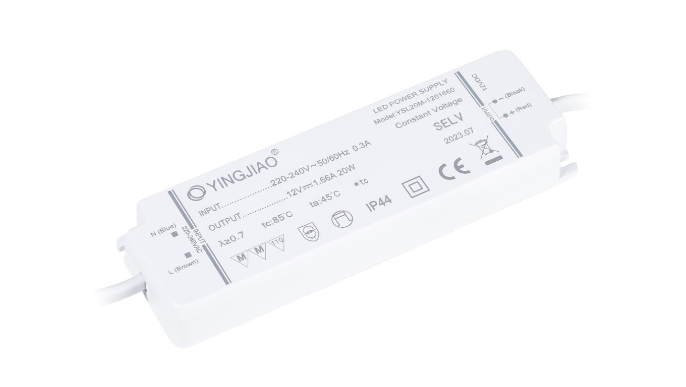Zasilacz stałonapięciowy LED Yingjiao YSL20M 12V 1,66A 20W IP44