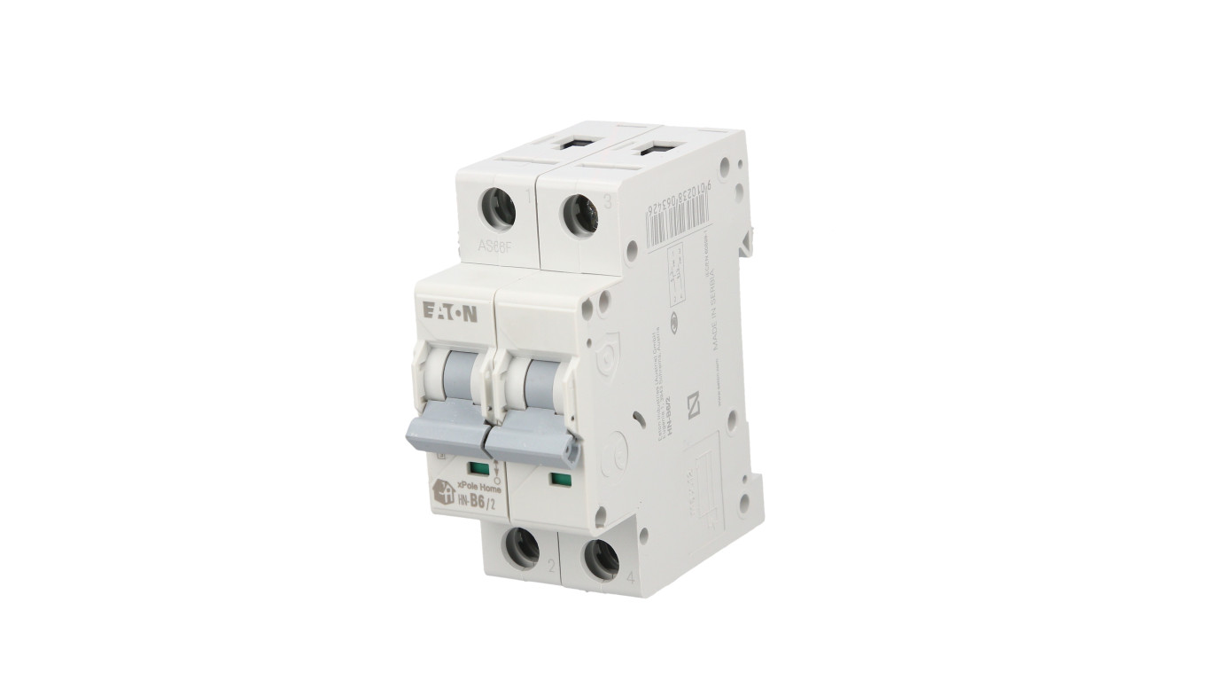 Wyłącznik nadprądowy 2P B 6A 6kA AC xPole Home HN-B6/2 194858