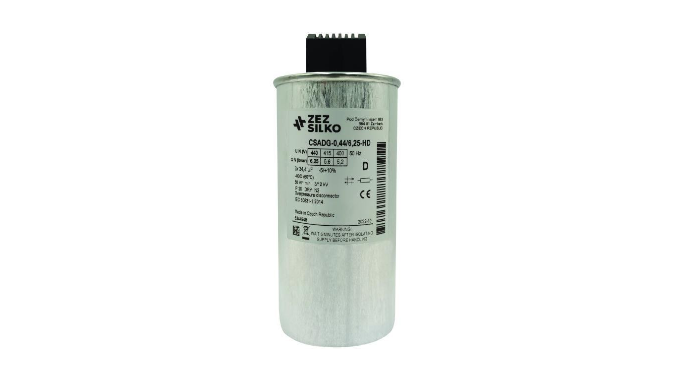 Kondensator 6,25kvar 440V Cn=3x34,25µF In=3x8,21A
