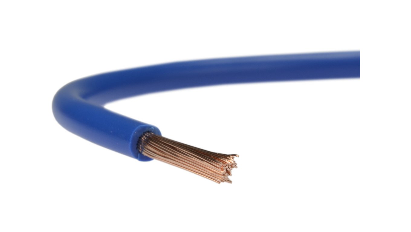 Przewód instalacyjny H05V-K / LgY 0,5 500V niebieski linka giętka Elektrokabel /100m/