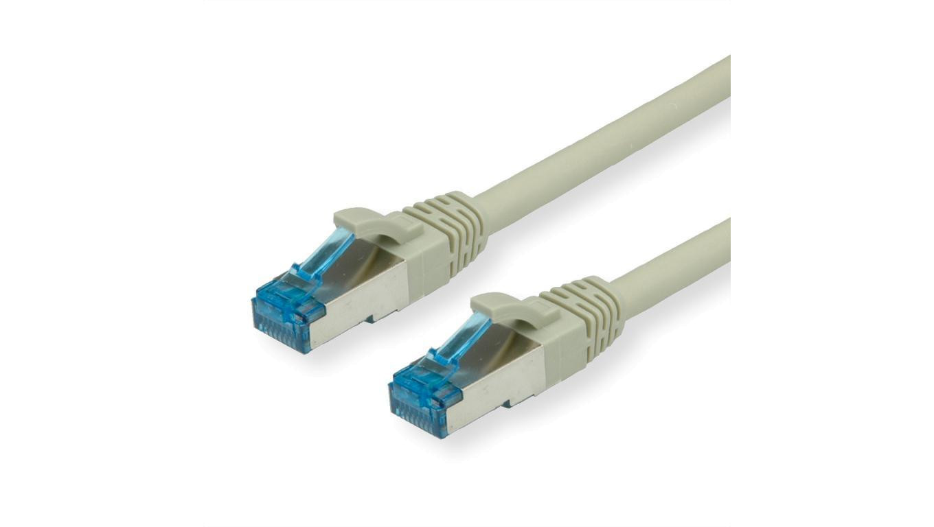 VALUE Kabel krosowy Kat.6A (klasa EA) S/FTP (PiMF), LSOH, szary, 10 m