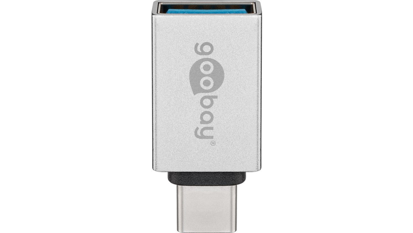 USB-C™/ USB A OTG SuperSpeed ​​Adapter do podłączenia kabli ładowania 3.0 srebrny - Wersja kolorystyczna Srebrny