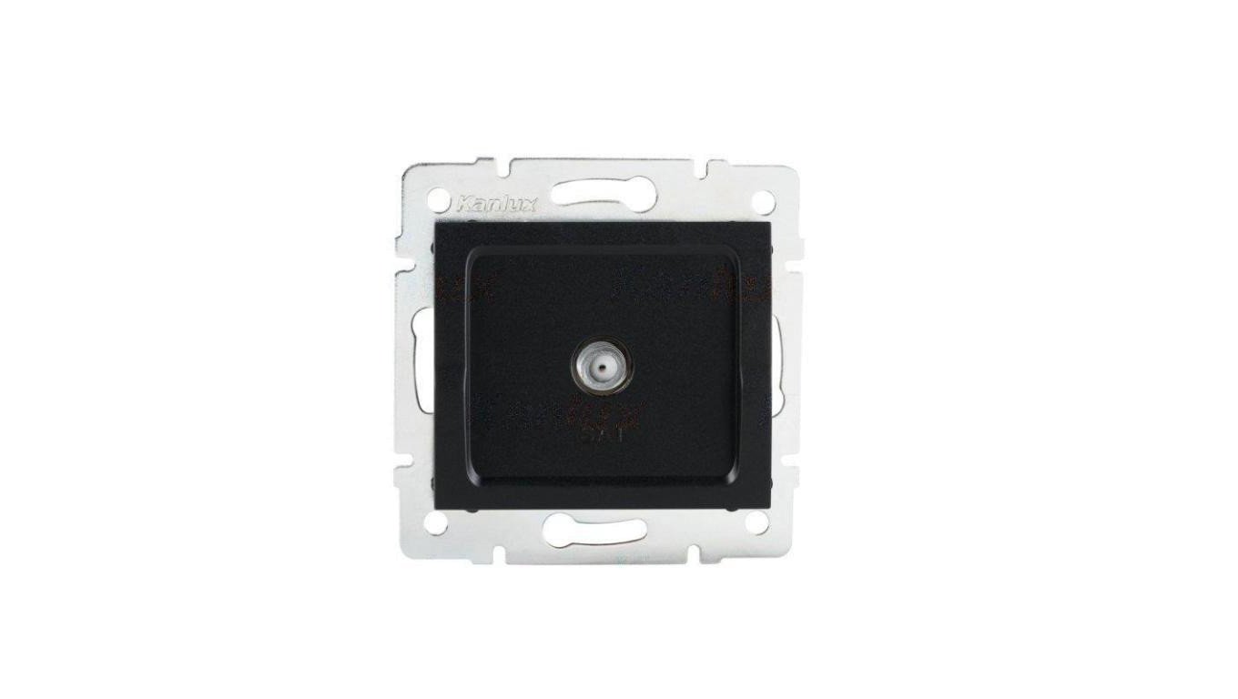 Kanlux Mowion LOGI 02-1301-042 czarny mat, Gniazdo antenowe typu F