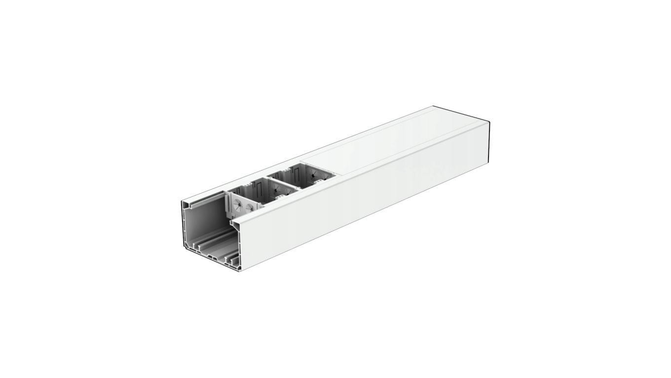 Kanał parapetowy dwuścienny PK 110x65 HF HD KOPOS do instalacji modułów 45x45mm Mediabox / 2 m /