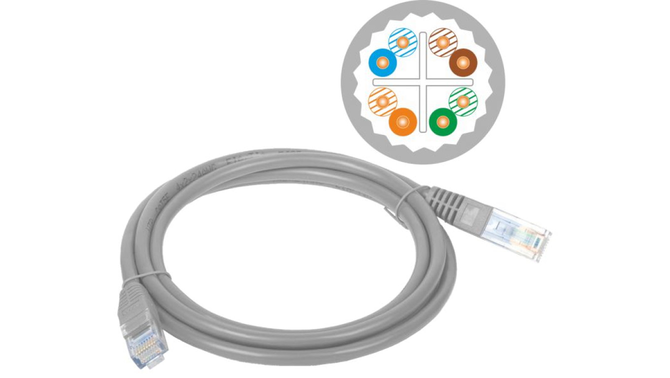 Patch-cord U/UTP kat.6A LSOH 7.0m szary KKU6ASZA7.0