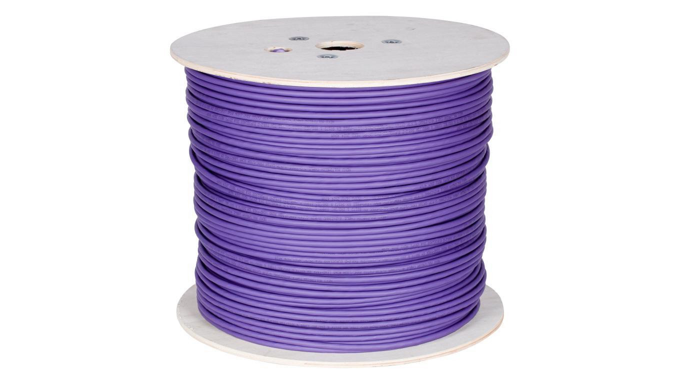 Kabel teleinformatyczny U/FTP kat.6A wewnętrzny Dca LSZH fioletowy NEKU /500m/