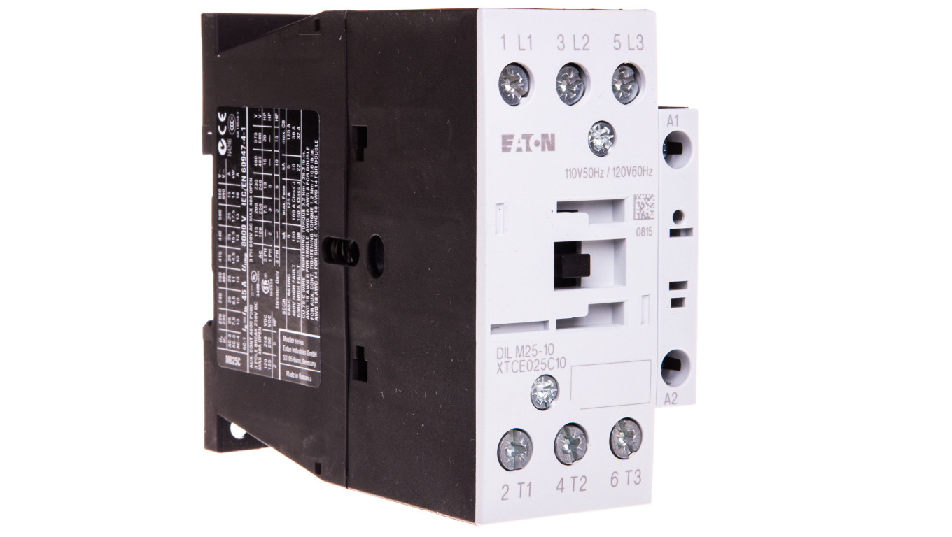 Stycznik mocy 25A 3P 110V AC 1Z 0R DILM25-10(110V50HZ,120V60HZ) 277129