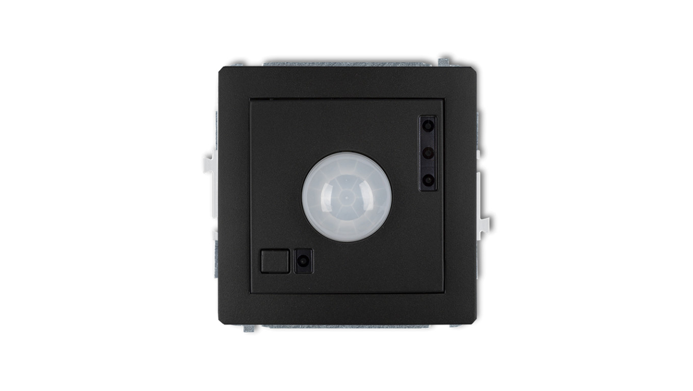 DECO Czujnik ruchu elektroniczny czarny mat 12DCR-1