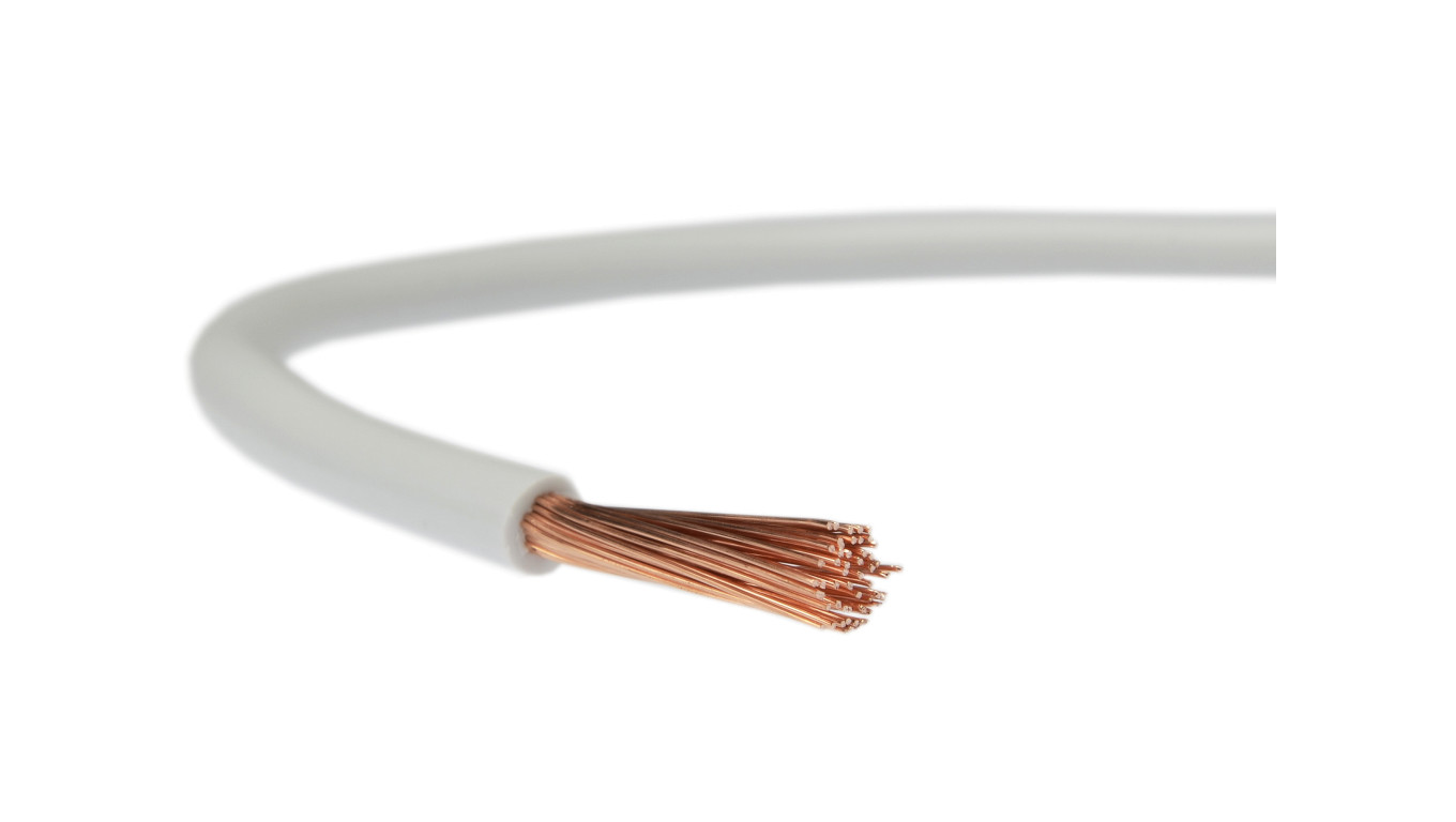 Przewód instalacyjny H05V-K / LgY 0,5 500V biały linka giętka Elektrokabel /100m/