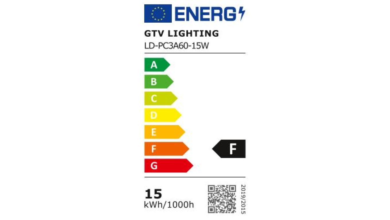 Żarówka LED E27 A60 15W 1320lm 3000K AC220-240V 180st. LD-PC3A60-15W