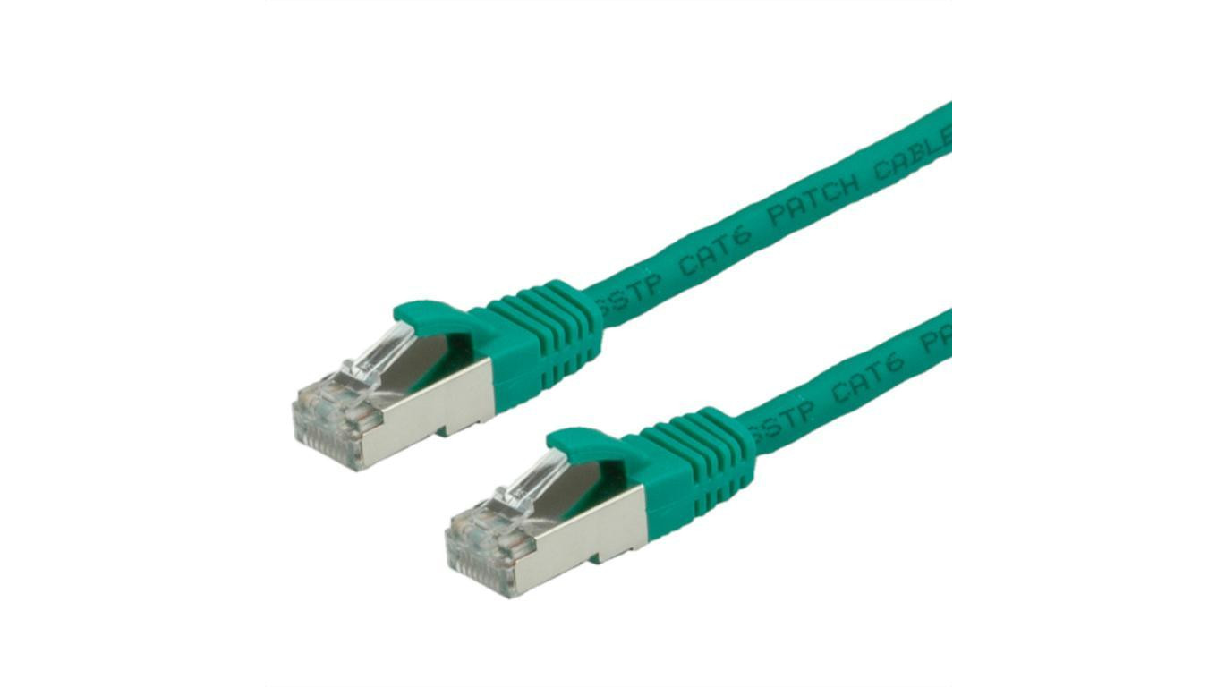 VALUE Kabel krosowy kat. 6 (klasa E) S/FTP (PiMF), LS0H, zielony, 3 m