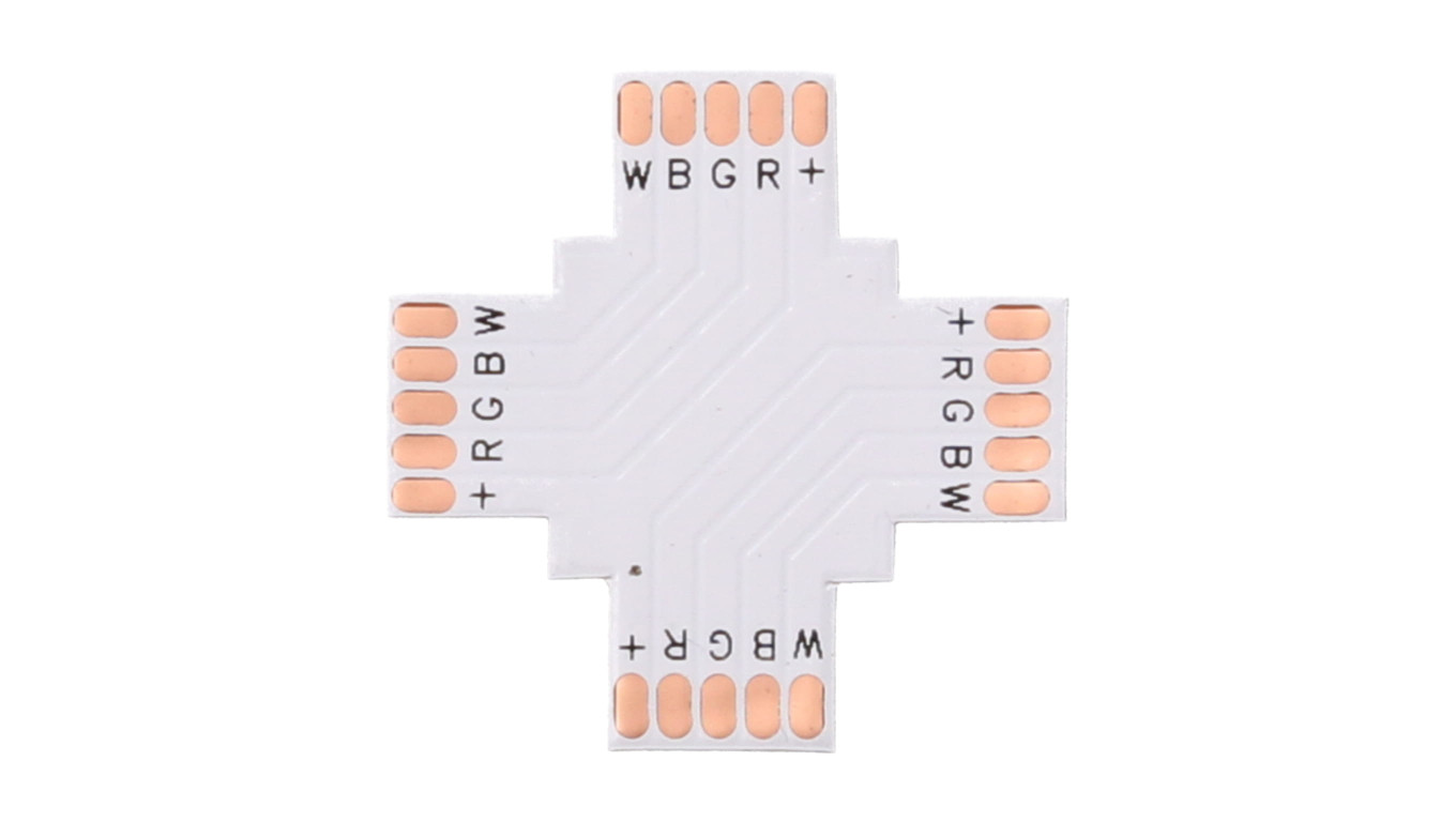 Złączka do taśmy led rgbw 10mm PCB X